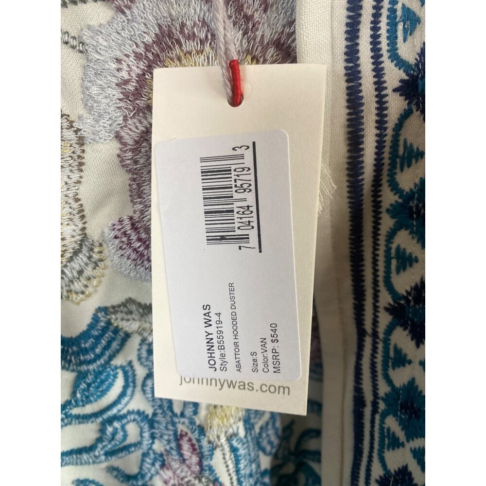 NWT Johnny Was Hooded Duster Embroidered Open Cardigan Small MSRP$540 Rare! HTF - Picture 16 of 17